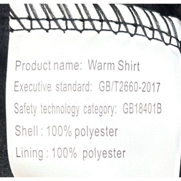 Men's Shirt Jacket XXL Red & Black Buffalo Plaid Fleece Lined Winter Hiking - Picture 15 of 15